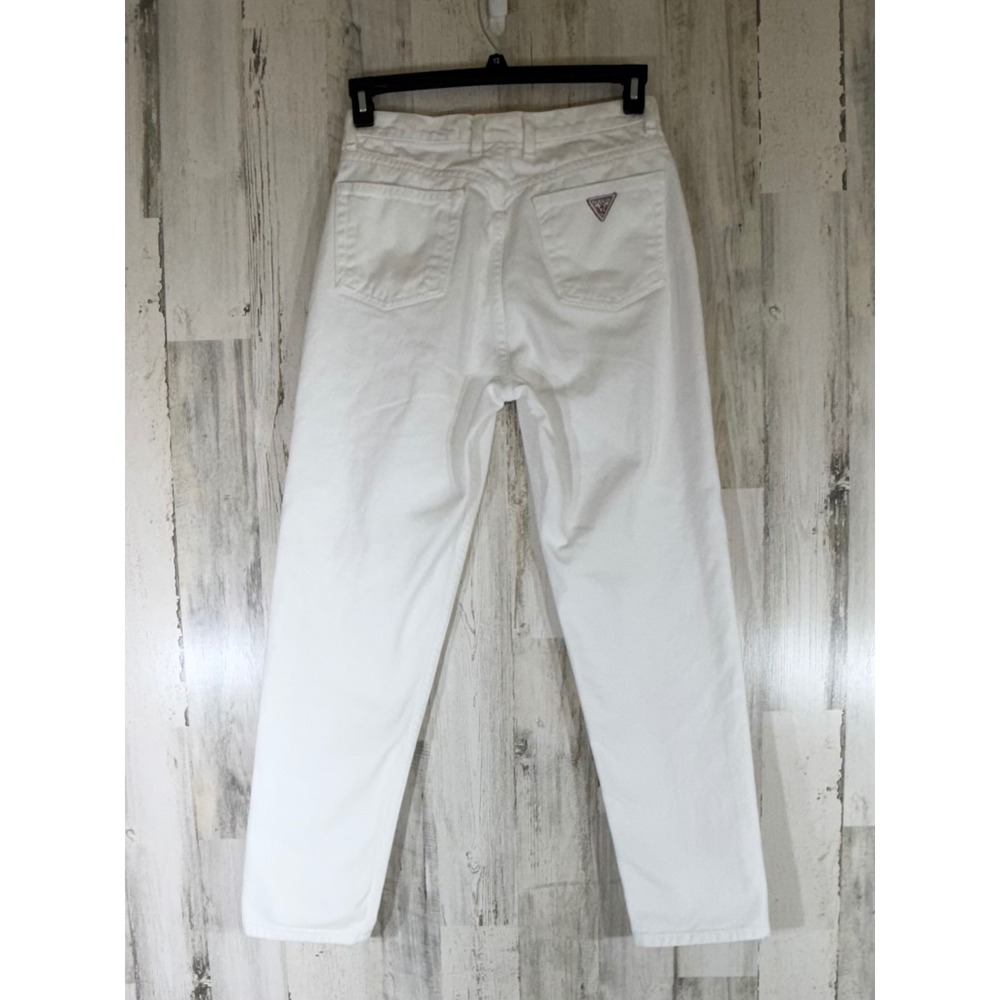 Guess Jeans 28x28 White Vintage 90s Original Classic Fit Narrow Leg Made in USA